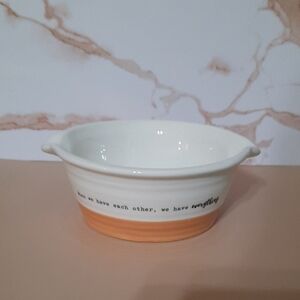 Charming Ceramic Bowl with Quote